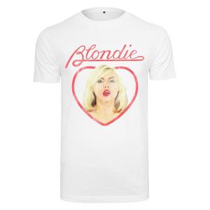 Bílé tričko Blondie Heart of Glass obraz