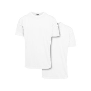 Pánské klasické Oversized tričko 2 balení - bílá+bílá obraz