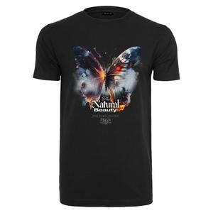 Černé tričko Natural Beauty Butterfly obraz