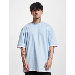 Pánské tričko DEF Visible Layer - světle modrá/bílá obraz