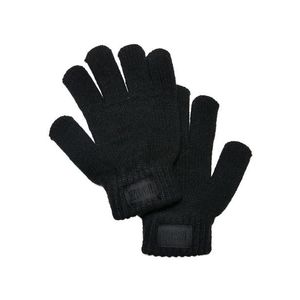 Dětské pletené rukavice černé obraz