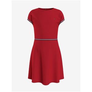 Červené holčičí šaty Tommy Hilfiger - Holky obraz