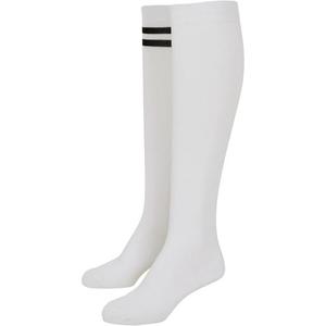 Dámské vysokoškolské ponožky 2-balení bílé obraz
