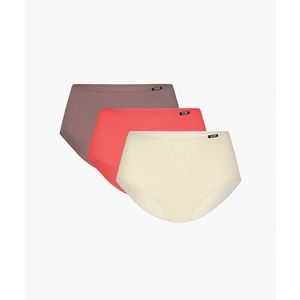 Dámské kalhotky ATLANTIC Maxi 3Pack - světle korálová/ecru/hnědá cappuccino obraz
