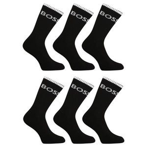 6PACK ponožky Hugo Boss vysoké černé obraz