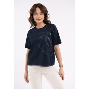 Volcano Woman's T-Shirt T-Ciri Navy Blue obraz