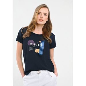 Volcano Woman's T-Shirt T-JOYFULL Navy Blue obraz