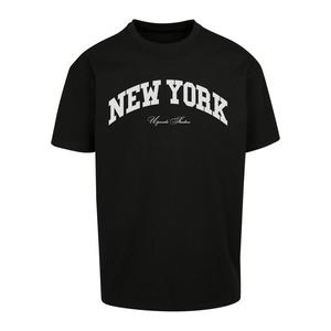 Oversize tričko New York College černé obraz