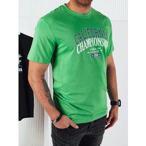 Pánské tričko s potiskem, zelené Dstreet obraz