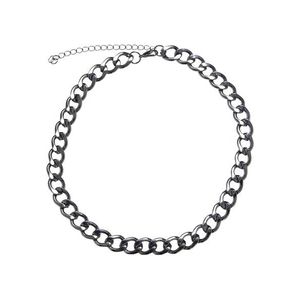 Velký řetízkový náhrdelník - stříbrné barvy obraz