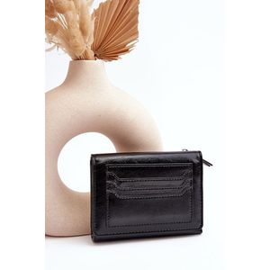 Dámská peněženka vyrobená z ekokůže černá Joanela obraz