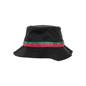 Stripe Bucket Hat černá/pálená/zelená obraz