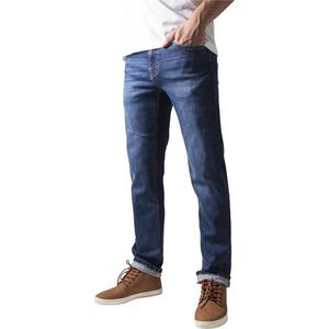 Strečové džínové kalhoty tmavě modré obraz
