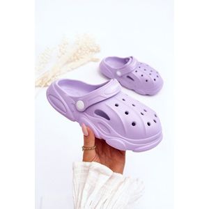 Dětské pěnové pantofle Crocs fialove Cloudy obraz
