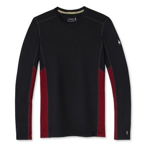 Pánské tričko Smartwool Merino Sport 150 Long Sleeve Crew Red/Black obraz