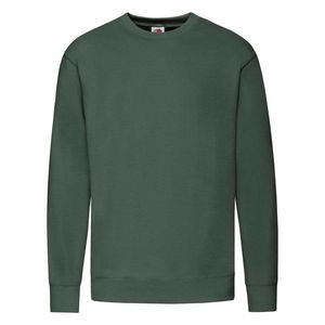 Green Men's Sweatshirt Lightweight Set-in-Sweat Sweat Fruit of the Loom obraz