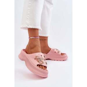 Dámské pěnové pantofle s ozdobami, růžová Afariana obraz