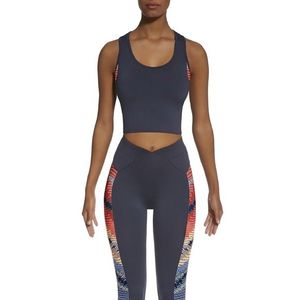 Bas Bleu Crop top TEAMTOP 30 sports black with functional inserts obraz