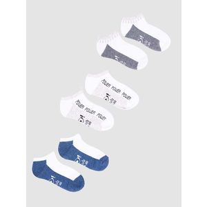 Yoclub Man's Boys' Ankle Cotton Socks Patterns Colours 3-pack SKS-0028C-AA30-002 obraz