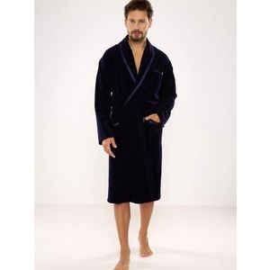 Men's bathrobe De Lafense 666 Ronaldo M-2XL navy blue 059 obraz