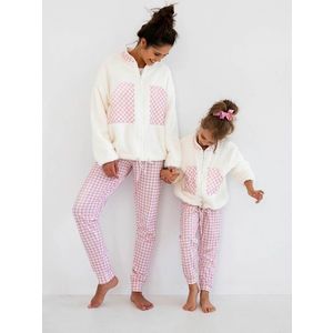 Sweatshirt Sensis Nanny Kids L/R 110-128 ecru-pink 001 obraz