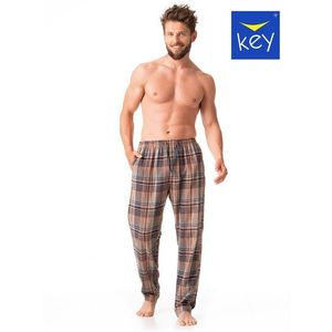 Pyjama pants Key MHT 421 B23 Flannel M-2XL brown obraz