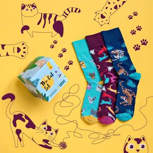 Banana Socks Unisex's Socks Set The Cat Set obraz