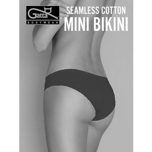 Briefs Gatta 41595 Seamless Cotton Mini Bikini S-XL black/black black obraz