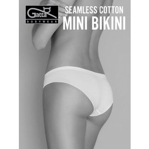 Briefs Gatta 41595 Seamless Cotton Mini Bikini S-XL white/white white obraz
