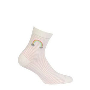 Gatta G44.01N Cottoline girls' socks patterned 33-38 off white 393 obraz