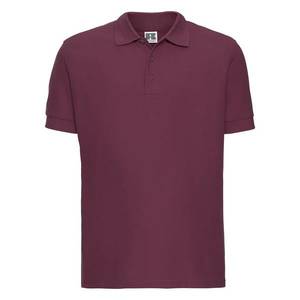 Men's burgundy cotton polo shirt Ultimate Russell obraz
