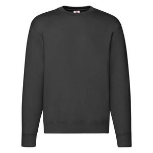 Men's Black Sweatshirt Set-in Sweat Fruit of the Loom obraz