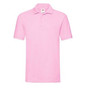 Light pink men's Premium Polo shirt Friut of the Loom obraz
