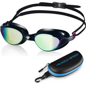 AQUA SPEED Unisex's Swimming Goggles Vortex Mirror&Case Pattern 79 obraz