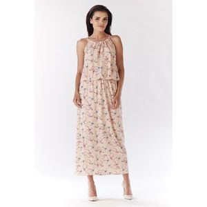 Awama Woman's Dress A184 Pink/Pattern obraz