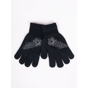 Yoclub Kids's Girls' Five-Finger Gloves With Jets RED-0216G-AA50-007 obraz