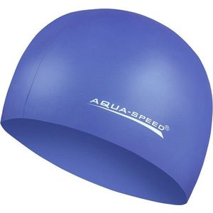 AQUA SPEED Unisex's Swimming Cap Mega Navy Blue Pattern 17 obraz