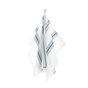 Zwoltex Unisex's Dish Towel Ryby Paski Navy Blue obraz