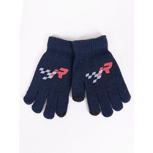 Yoclub Kids's Gloves RED-0108C-AA5E-001 Navy Blue obraz