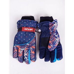 Yoclub Kids's Children's Winter Ski Gloves REN-0242G-A150 Navy Blue obraz