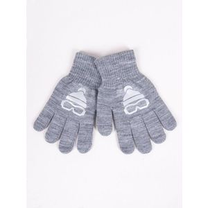 Yoclub Kids's Boys' Five-Finger Gloves With Reflector RED-0237C-AA50-004 obraz