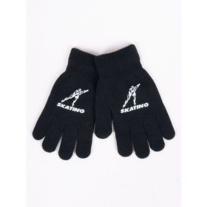 Yoclub Kids's Boys' Five-Finger Gloves RED-0012C-AA5A-018 obraz