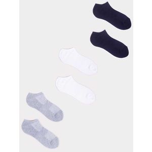Yoclub Unisex's Ankle Thin Cotton Socks Patterns Colours 3-Pack SKS-0094U-0000 obraz