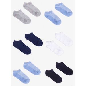 Yoclub Kids's Boys' Ankle Thin Cotton Socks Basic Plain Colours 6-Pack SKS-0027C-0000-003 obraz
