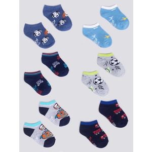 Yoclub Kids's Boys' Ankle Cotton Socks Patterns Colours 6-Pack SKS-0008C-AA00-003 obraz