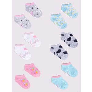 Yoclub Kids's Girls' Ankle Cotton Socks Patterns Colours 6-Pack SKS-0008G-AA00-003 obraz