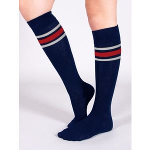 Yoclub Kids's Girl's Cotton Knee-high Socks SKA-0048G-AA00-003 Navy Blue obraz