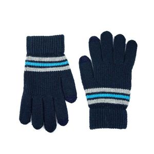 Art Of Polo Man's Gloves Rk22232 Navy Blue obraz