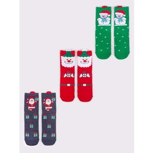 Yoclub Kids's Christmas 3Pack Socks SKA-X017U-AA00-0001 obraz