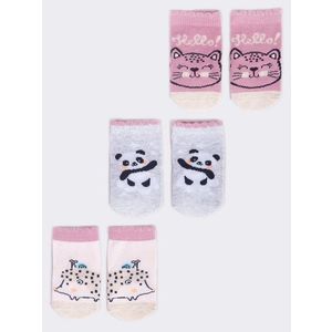 Yoclub Kids's 3Pack Baby Girl's Socks SKA-0110G-AA30-002 obraz